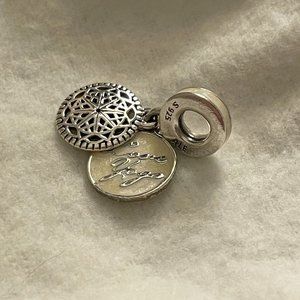 *authentic* RETIRED pandora jewelry love yoga dangle charm